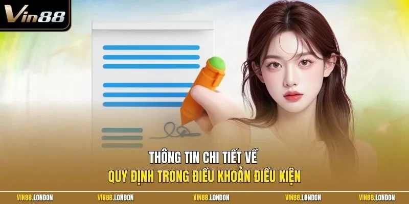 Thông tin chi tiết về quy định trong điều khoản điều kiện